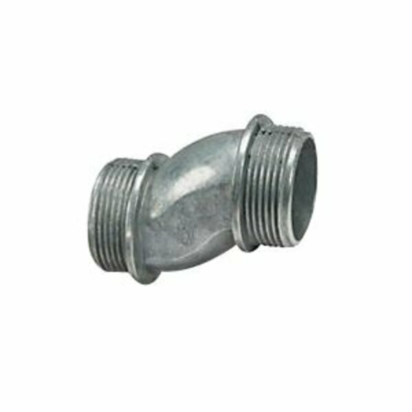 Abb Steel City HO222-1 Conduit Offset Nipple, 3/4 in Threaded, Zinc/Steel, Gray 90402